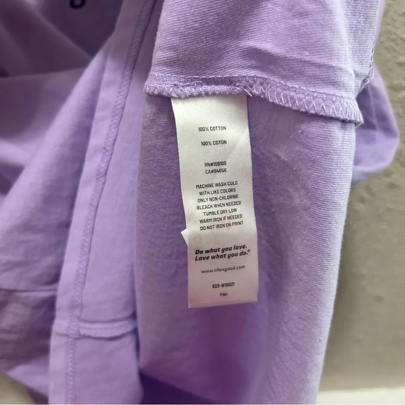 Life is Good Purple Tank with Flip Flops NWOT XS - Picture 4 of 5